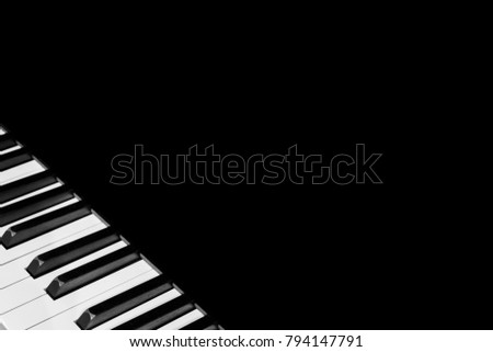 Piano keyboard background musical instrument