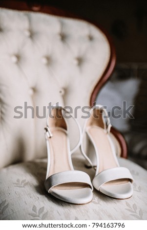 White shoes for bride