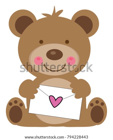 Valentines Day Letter Bear