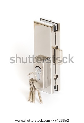 Isolated Keys on White with Clipping Path