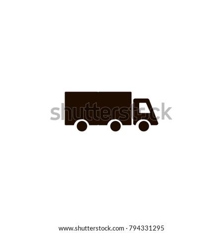 truck icon. flat design