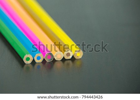 small colored pencils set for artist