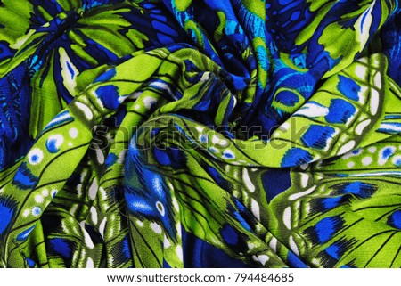 Fashion fabric, design cloth closeup background. Photo background.