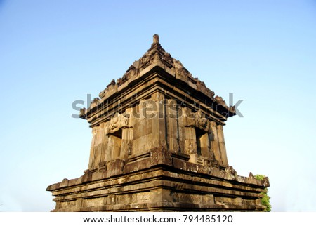 Barong Temple is a heritage of Hinduism located Yogyakarta, Indonesia