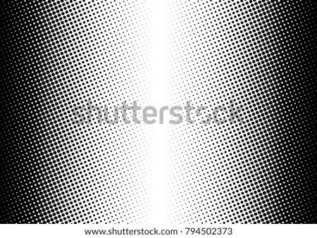 Halftone Background. Fade Distressed Overlay. Gradient Modern Pattern. Black and White Texture. Vector illustration