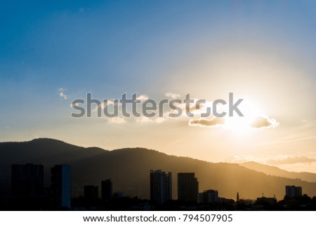 Sunset in San Jose