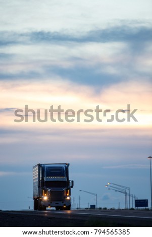 Trucking, Transportation industry Royalty-Free Stock Photo #794565385