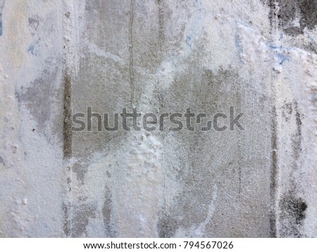 Abstract old dirty white paint concrete wall background