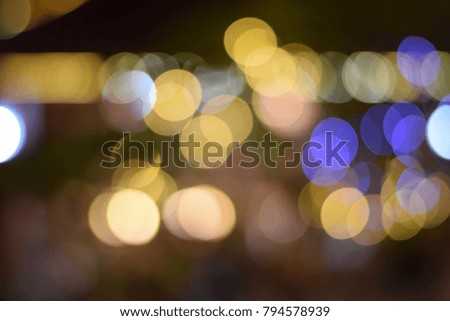 Background and Abstract Light in The City