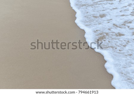 New Soft waves on the beach