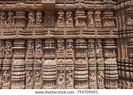 Magic hindu temple in Konark