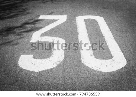 Speed limit 30