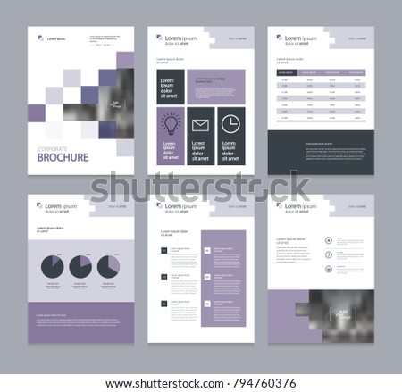 business company profile ,annual report , brochure , flyer, presentations,magazine,and book  layout template, with page cover design and  info chart element. vector a4 size for editable.
