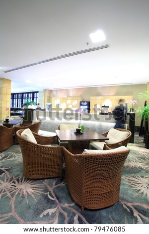 a coffee house in the hotel