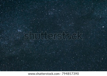 Night sky full with stars and constellations