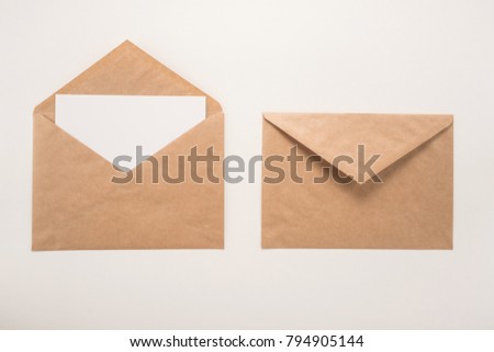  Envelopes on white background 