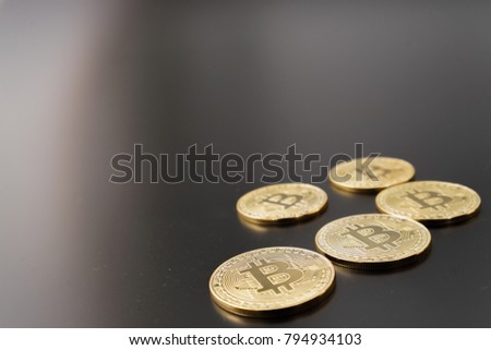 Bitcoin, virtual currency image