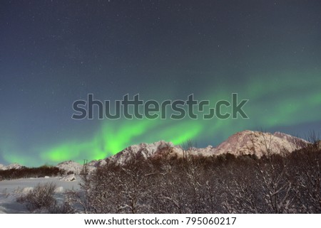 Northern lights (Aurora Borealis) in Norway