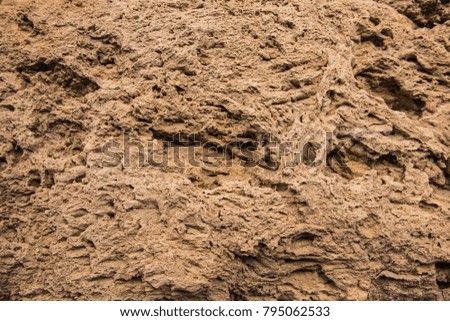 Porous hard clay texture