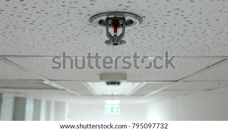 
Fire Sprinkler and Smoke Detector installed in the building.