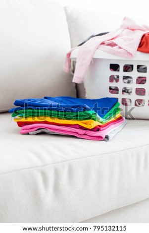 Colorful clean clothes