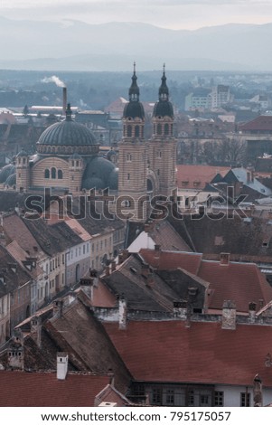 Sibiu's Cathedral. The Orthodox Cathedral (copy of St. Anne of Istanbul)