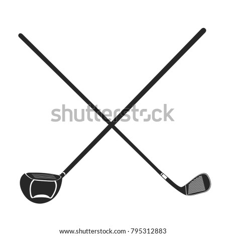 Golf club icon on a white background, Vector illustration