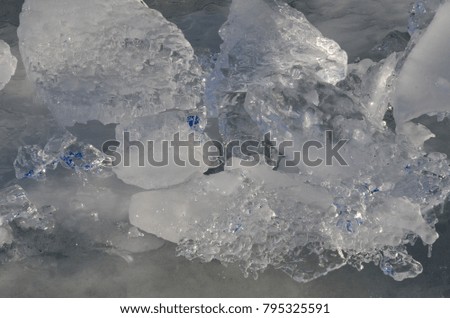 Ice formations on Lake Ontario