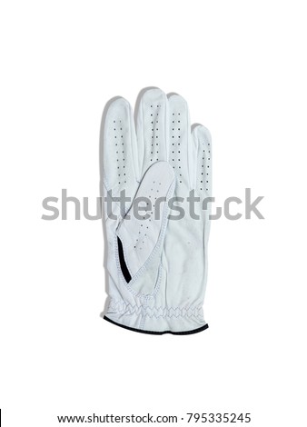 Golf gloves isolate on white background.