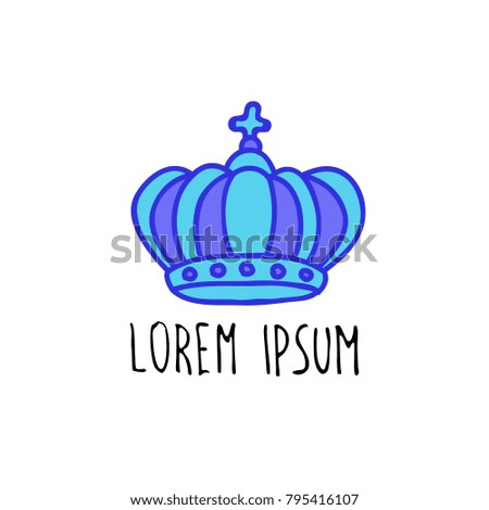 crown doodle icon
