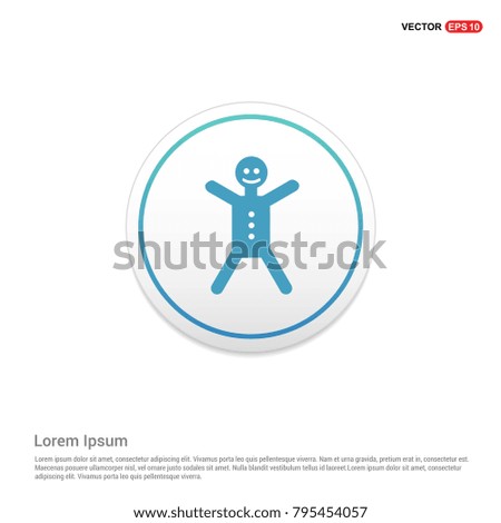 gingerbread icon White Background icon template