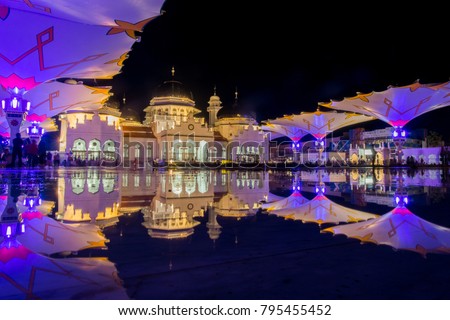 Baiturrahman Great Mosque Royalty-Free Stock Photo #795455452