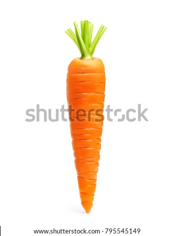 Carrot isolated on white background Royalty-Free Stock Photo #795545149