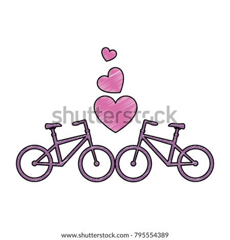 bikes with love hearts