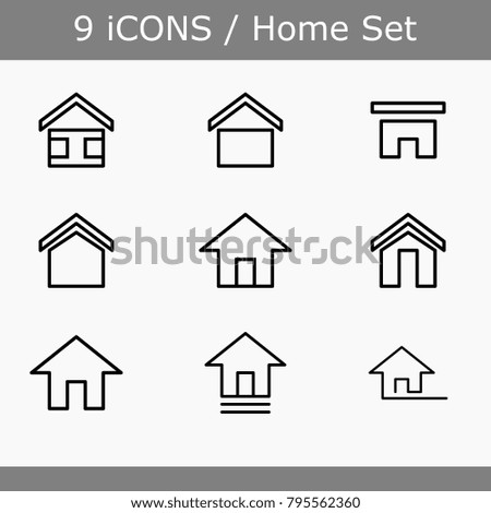 House icon set.