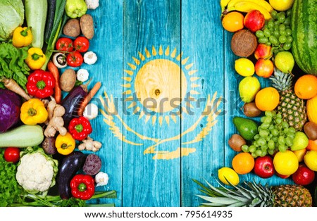 Fresh fruits and vegetables from Kazakhstan