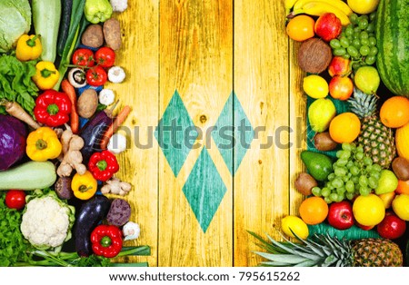 Fresh fruits and vegetables from Saint Vincent and Grenadines