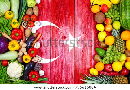 Fresh fruits and vegetables from Turkey