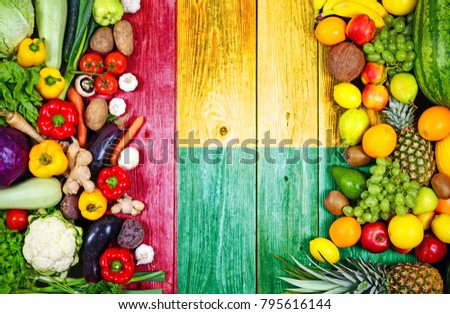 Fresh fruits and vegetables from Guinea Bissau