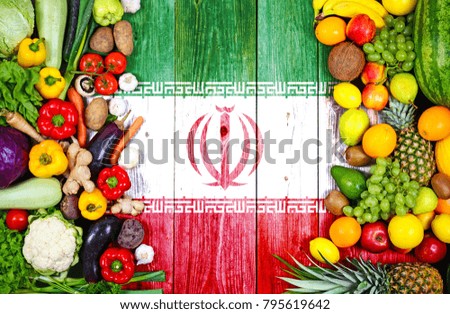 Fresh fruits and vegetables from Iran