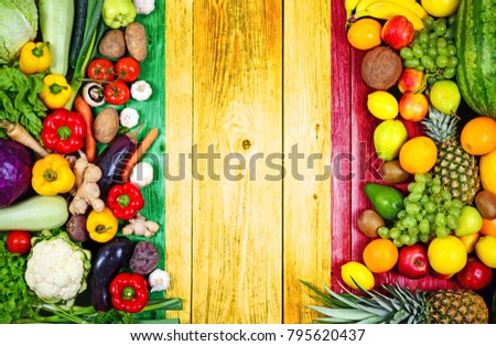Fresh fruits and vegetables from Mali