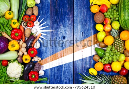 Fresh fruits and vegetables from Marshall Islands