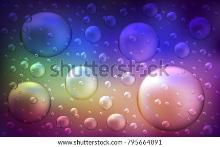 Light Multicolor vector cover with spots. Abstract illustration with colored bubbles in nature style. The pattern can be used for aqua ad, booklets.