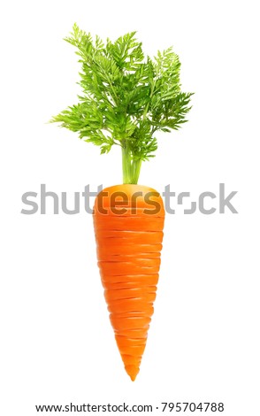 Carrot isolated on white background Royalty-Free Stock Photo #795704788