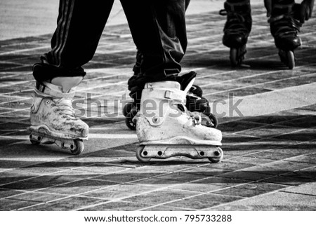 Inline aggressive skates