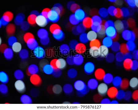 Blur Christmas lights is so beautiful and colorful.