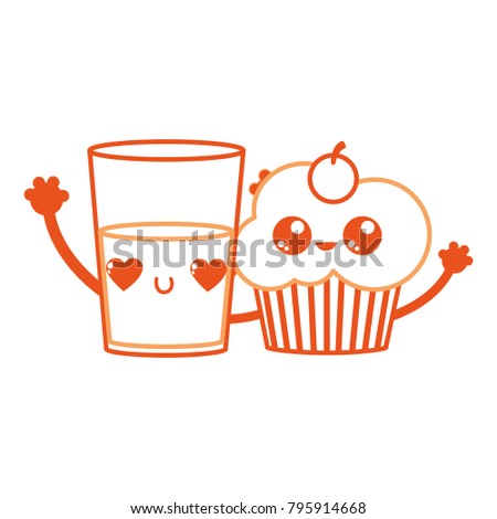 Cupcake and drink design
