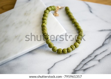 natural bead necklace