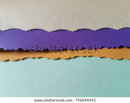 Scalloped edge cut construction paper