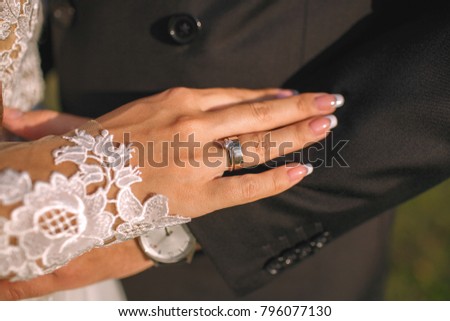 picture of man and woman with wedding ring.
